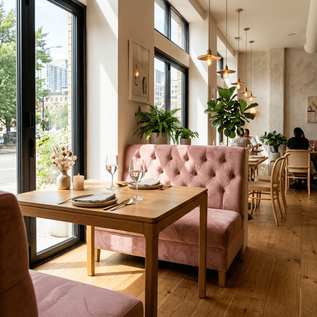 The main dining room at Big Restro Bar