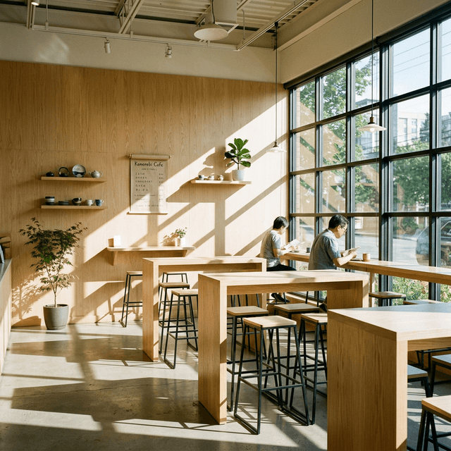 The bar counter